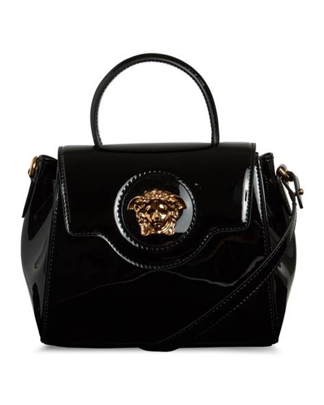 borsa versace jeans vernice nera|Borse a mano Versace Jeans Couture Vernice per Donna.